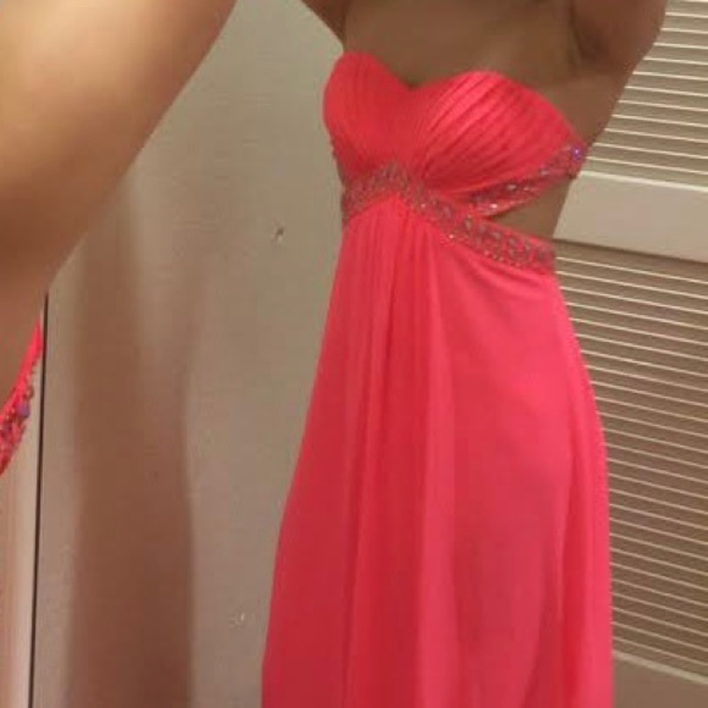 Hot pink prom dress size 2